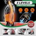 ERHIVORA Decompression Back Belt with Red Light Heating and Massage, Back Reliever, Inflatable Back Brace for Spinal Lumbar Woman Men Heating Pad