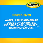 Mott's 100% Apple White Grape Juice, 8 fl oz bottles, 6 pack