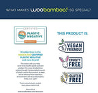 Woobamboo! Bamboo Toothbrush - Slim Handle - Soft Bristle - BPA Free Nylon Bristles - Eco-Friendly, Biodegradable, Compostable, Vegan (Pack of 4)