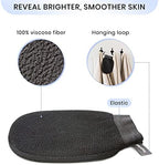 Korean Exfoliating Mitt for Remove Dead Skin. 100% Viscose Deep Kessa Exfoliating Glove for Body Scrub, Keratosis Pilaris and Self Tanning Removal. Easily Smooth Skin Surface. (1 Piece)