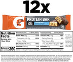 Gatorade Whey Protein Bars, Cookies & Crème, 2.8 oz bars (Pack of 12, 20g of protein per bar)