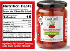 Cosi Come - Datterino Red Tomatoes Unpeeled in Water, Datterini Tomatoes in water (12.354 oz) 350 g, Low-acid, No additives, No preservatives, 100% Natural, Non-GMO, Product of Italy