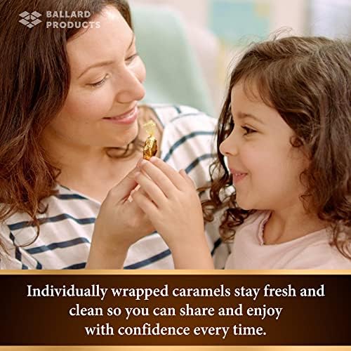 Werther's Original Creamy Caramel Filled Pack of 2 - Bulk Bags of Hard Candy Individually Wrapped (27 oz) Each - Werthers Caramel Filled Candy - Bundle with Ballard Products Pocket Bag