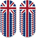 141 PCS British Flag Party Supplies Tableware Set Union Jack Party Supplies Union Jack Tableware Including Union Jack Paper Plates Dessert Plates Cups Napkins Disposable knives spoons straws,Serves 16