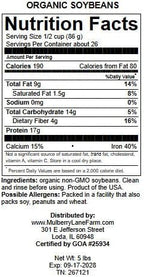 Soybeans, 5 Pounds Whole, USDA Certified Organic, Non-GMO Bulk, Product of USA, Mulberry Lane Farms