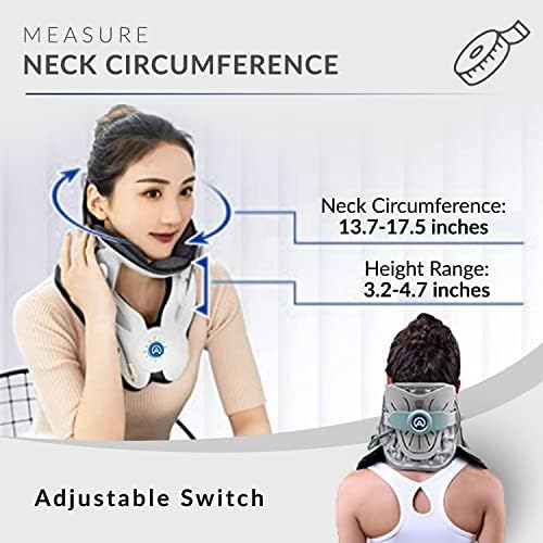 Neck Traction Device by Air Collar - Neck Stretcher - Cervical Traction Device - Neck & Shoulder Pain Relief - Stretcher Collar for Improved Spine Alignment - 2nd Generation (2nd Gen - Manual)
