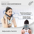 Neck Traction Device by Air Collar - Neck Stretcher - Cervical Traction Device - Neck & Shoulder Pain Relief - Stretcher Collar for Improved Spine Alignment - 2nd Generation (2nd Gen - Manual)