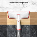 Spray Mops for Floor Cleaning with 3pcs Washable Pads, Xlife Wet Dry Mop for Kitchen Wood Hardwood Laminate Ceramic Tiles Floor Dust Cleaning-Red (No Cleaner)