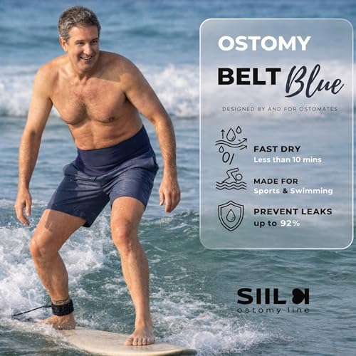 SIIL Ostomy Belt for Men & Women | FSA & FHA Approved | Ostomy Bag Covers | Sports & Swimming | Colostomy Belts, Illeostomy Covers, Urostomy Belt | Ostomy Wrap Improved Zipper - Made in EU