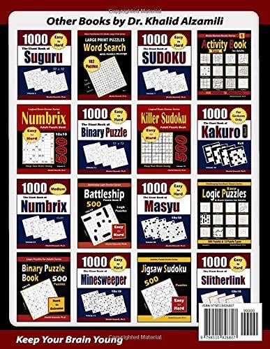 Calcudoku Adult Puzzle Book: 1000 Medium (6x6) Mathdoku Puzzles (The Big Books of Logic Puzzles Series)