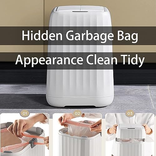 NALsa Trash can Gallon Plastic Automatic Trash Can, Garbage Can Waterproof Motion Sensor Trash Can Kitchen, Living Room, Bedroom, Office Trash Can (with Battery)