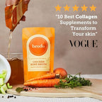 Brodo Ready to Drink Organic Chicken Collagen Rich Bone Broth, with Collagen, On The Go, 10 g Protein, Collagen Protein, Not from Concentrate, Collagen, No Preservatives 8 oz (Pack of 6)