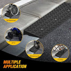 Nilight 2" Rise Curb Ramps, Heavy Duty Rubber Driveway Threshold Shed Ramp for Sidewalk Cars Lawn Mower Wheelchairs Motorcycles, 3300lbs Load Capacity