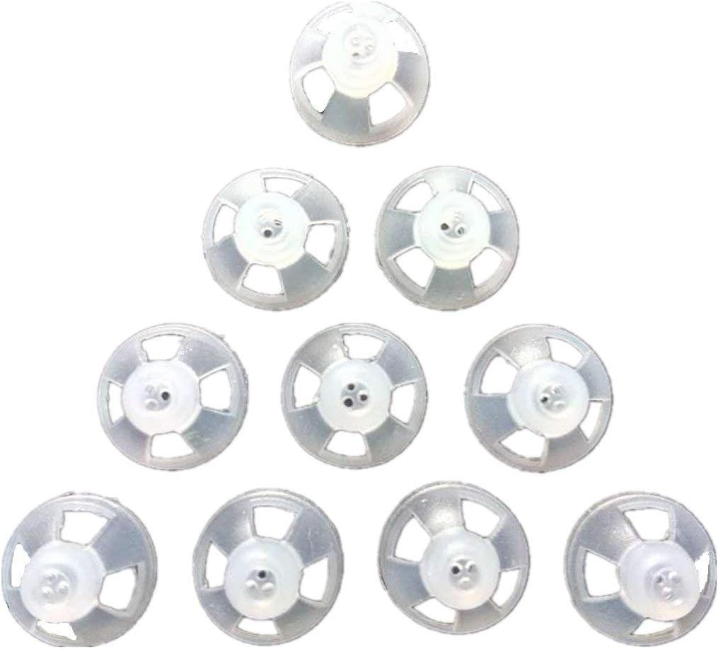 Hearing Aid Ear Piece Open Domes 9mm 10-Pack Comfortable PSAP (Personal Sound Amplifiers Product) Kit Ear Tips Invisible, Perfect for Open Air (Open fit), Except for RIC