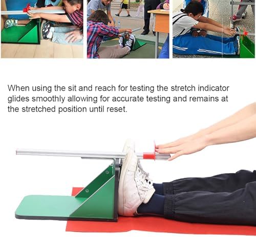 JEOZBM Flexibility Tester, Ligament Tester, Sit Flexibility Assessment Tester with Aluminum Alloy Scale
