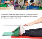 JEOZBM Flexibility Tester, Ligament Tester, Sit Flexibility Assessment Tester with Aluminum Alloy Scale