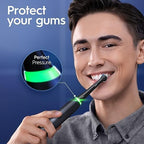 Oral-B Rechargeable Electric Toothbrush, iO6 Connected Coach, 5 Cleaning Modes, Visual Pressure Sensor to Protect Gums, Interactive Display, Travel Case, Gray Opal