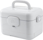 Pill Box Storage Box Household Large-Capacity Family-Mounted Portable First-aid Kit Smart Medicine Medical Box Multi-Layer Multi-Layer (Color : Gray)