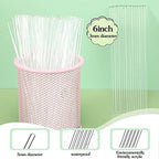 Zopeal 200 Pcs Acrylic Lollipop Sticks Clear Cake Pops Rods Cake Topper Candy Cupcake Treat Stick for Wedding Chocolate Cookie Dessert Handmade DIY Crafts Party Decor Gardening(6 x 0.12 Inches,Clear)