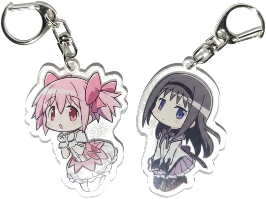 Madoka and Homura Keychains