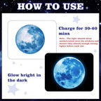 531Pcs Glow in The Dark Stars and Planet Wall Stickers,Galaxy Astronaut Rocket Spacecraft Alien Decoration,Planet Wall Decals,Bright Solar System Wall Stickers for Kids, lanets Spaceship Stars Blue
