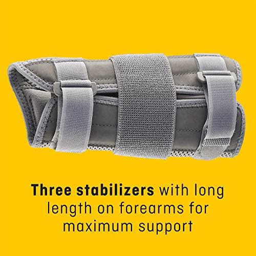 Futuro Futuro Deluxe Wrist Stabilizer, Right Hand, One Size, Gray, Adjustable (09013ENR)