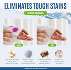 Eco-Friendly Travel Size Laundry Detergent Sheets - 10 Loads Ultra Concentrated, Stain-Fighting Enzymes & Plant Powered, Compact Washer Sheets, Pocket Friendly, Hot/Cold Cycles, Tough on Stains & Odor