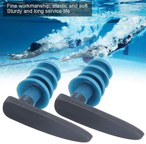 plplaaoo Comfortable Earplugs for Swimming, Swimming Ear Plugs, Ear Plugs for Swimming Adult,Waterproof Reusable Silicone Earplugs for Showering, Surfing and Others, earplugs Swimming earplugs loo