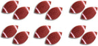 Oasis Supply Edible Fun Shapes | Hand-Painted Sugar Cake & Cupcake Toppers | Sports/Athletics | Footballs | 12pk Edible Football Sugar Decorations – 1.25”