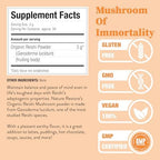 Nature Restore USDA Certified Organic Reishi Mushroom Powder, 10 Ounces, Non GMO, Gluten Free, Packaged in California, Ganoderma Lucidum/Lingzhi