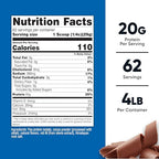 Nutricost Pea Protein Powder (4 LBS) Chocolate - 20g of Vegan Pea Protein Isolate, GMO-Free, Gluten-Free, 62 Servings