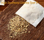 Premium 80 Licorice Root Tea Bags, Made with 100% High Sweetness Wild Licorice Root, No Additives & Caffeine Free.