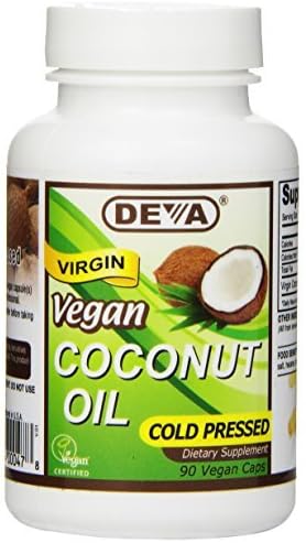 Deva Nutrition Vegan Coconut Oil Virgin Capsules - 90 Ea (Pack of 1)