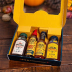 Local Hive Sweet & Heat Sampler – 4-Pack | Original Hot Honey, Organic Hive 12 oz, Clover Honey 12 oz & Original Hot Sauce | Perfect for Drizzling, Cooking & Elevating Every Bite