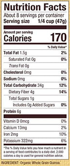 Bob's Red Mill Organic Tri-Color Quinoa, 13oz (Pack of 1) - Non GMO, Whole Grain, Vegan, Kosher