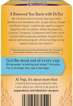 Yogi Tea DeTox Tea - 16 Tea Bags per Pack (4 Packs) - Organic Detox Tea for Digestive & Circulation Support - Includes Burdock, Dandelion, Ginger Root, Black Pepper, Cardamom & Juniper Berry