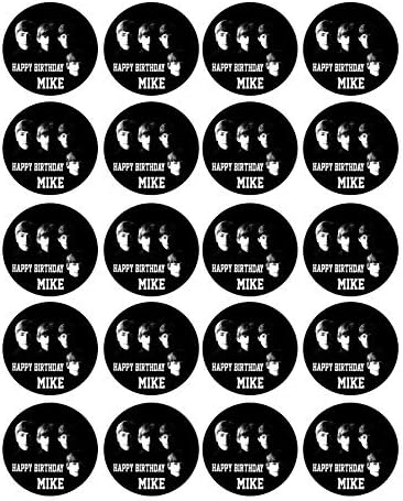 Beatles - Edible Cupcake Toppers - 1.8" cupcake (20 pieces/sheet)
