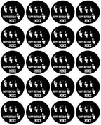 Beatles - Edible Cupcake Toppers - 1.8" cupcake (20 pieces/sheet)