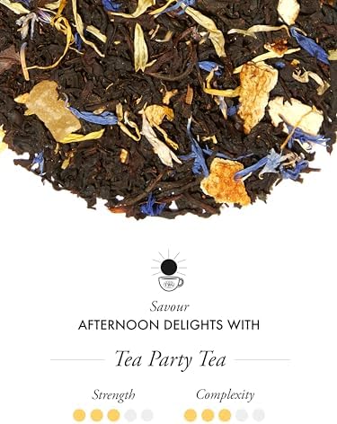 TWG Tea | Tea Party Tea | Black Tea | Marigold & Tropical Fruits | Haute Couture Tin, 100g | Gift Set