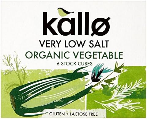 Kallo Organic Very Low Salt Vegetable Stock Cubes (6x10g) - Pack of 6