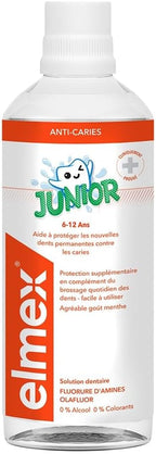 ELMEX Junior 6-12 ANS Solution dentaire sans alcool (400 ml)