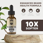 Crafted Beards Beard Oil Beard Oil Conditioner - Leave Your Beard Feeling Amazing - All Natural Ingredients - No Residue - Mustache Oil - 1oz - Made in the USA (Sandalwood Bourbon)