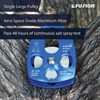 Fusion Climb Strux Aluminum Rescue Side Swing Pulley Blue 34KN…