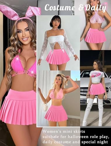 Avidlove Skirts for Women Y2k Mini Skirt Casual Pleated Short Skirts Pleated Cheer Skirt
