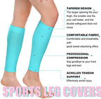 6 Pairs Calf Compression Sleeve Women Footless Compression Stockings Elastic Leg Sleeve for Running Nurse Pregnant