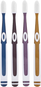 4Pcs Silicone Toothbrushes Soft Bristles Toothbrush Soft Nano Toothbrush Sensitive Gums Manual Toothbrush Protection Gum Care Toothbrush for Adults Teenagers