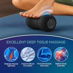 Vibrating Peanut Massage Ball Roller, Electric Double Lacrosse Massage Ball with 4 Intensities for Muscle Pain Relief, Rechargeable Deep Tissue Massage, Yoga Sports Fitness MB300 (Black)