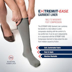 Garment Liner, Unisex, Light Foot-to-Ankle Compression, Tan & Grey, Small - XXLarge, 1 2 4 Undersocks/Pack