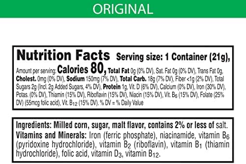 Kellogg's Corn Flakes, Breakfast Cereal, Original, .75oz (96 Count)