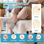 Bunion Corrector for Women & Men, Big Toe Nighttime Support - Adjustable Toe Straightener for Hallux Valgus, Bunion Pain Relief, Hammertoe, Overlapping Toes - Wear Inside Shoes All Day & Night (Gray)